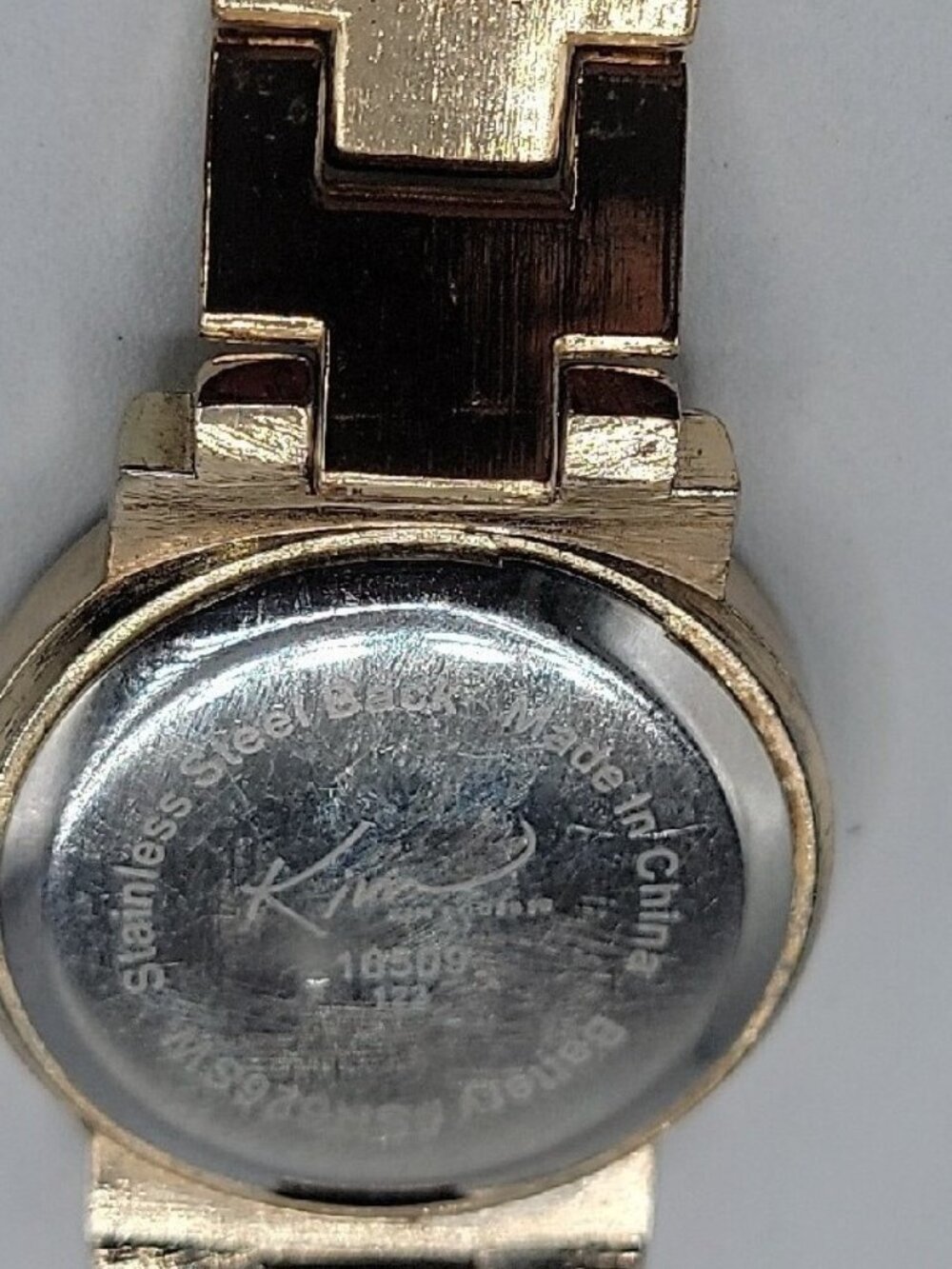 Kardashian Kollection Two-Tone Gold & Black Quartz Link Bracelet Watch - Tested - Picture 11 of 16